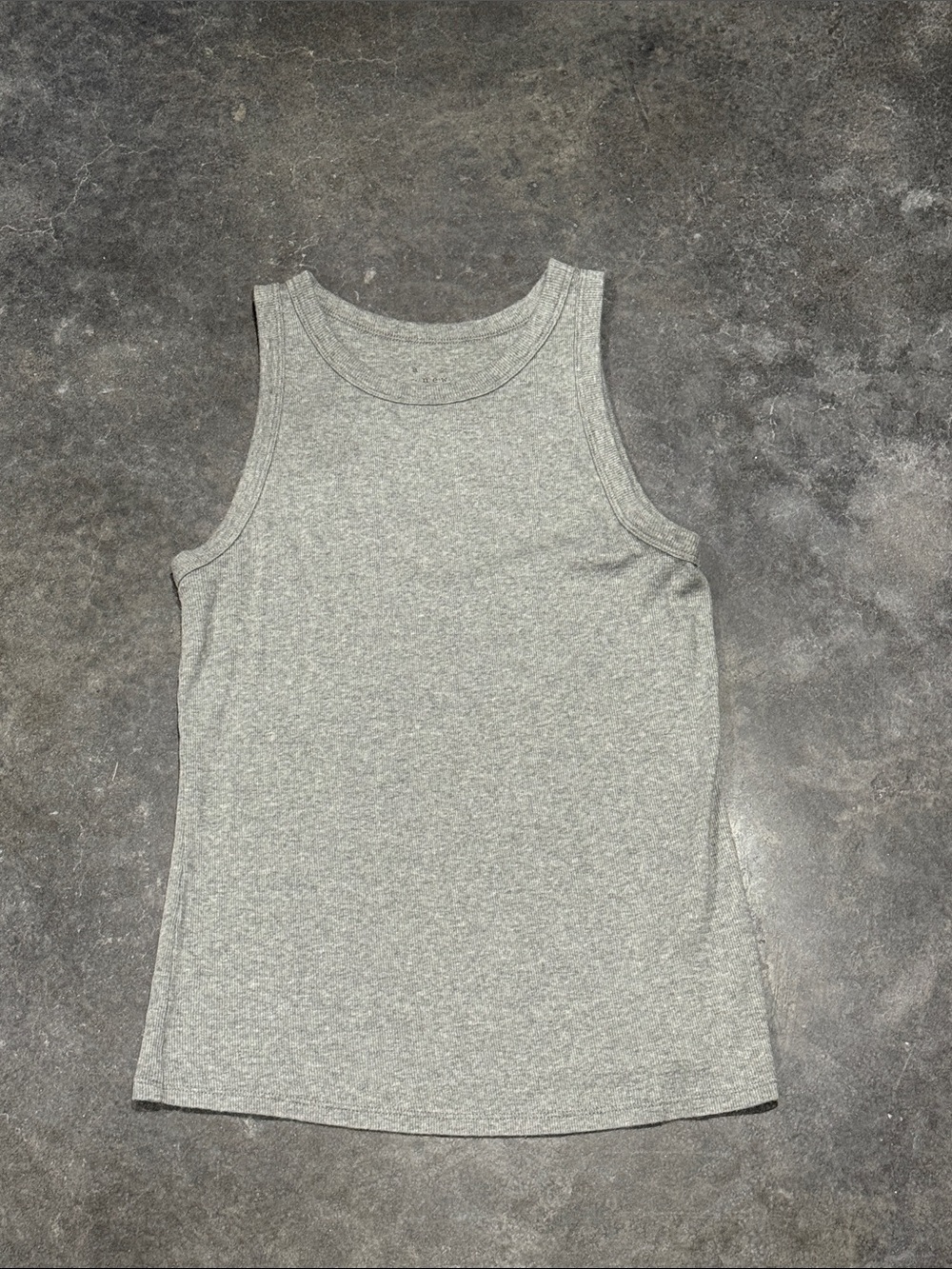 Classic high neck Heather Gray Tank Top